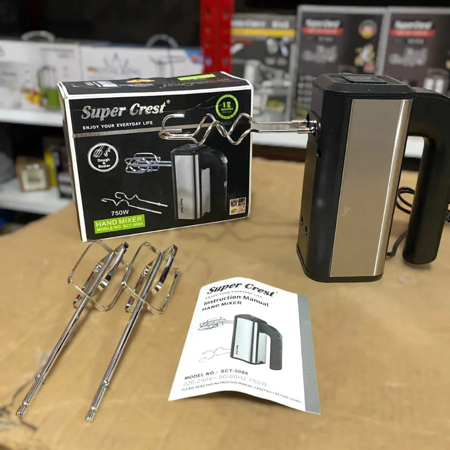 SUPER CREST Hand Mixer 750W SCT-5004 | AwamiImport.com