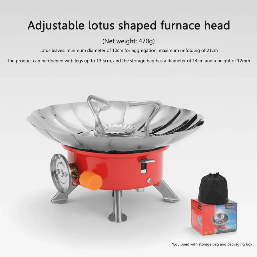 Outdoor Windproof Camping Stove With Butane Bottle  | AwamiImport.com