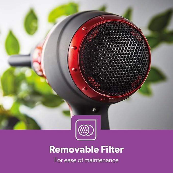 Geepas Travel-Friendly Ionic Hair Dryer 86018 – Compact, Fast & Frizz-Free Styling | AwamiImport.com