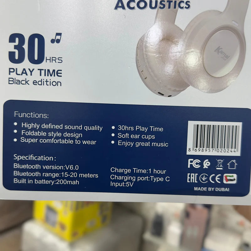 Kamal Mercury H2 Wireless Gaming Headphones – 30 Hour Playtime, ANC & Type-C Fast Charging