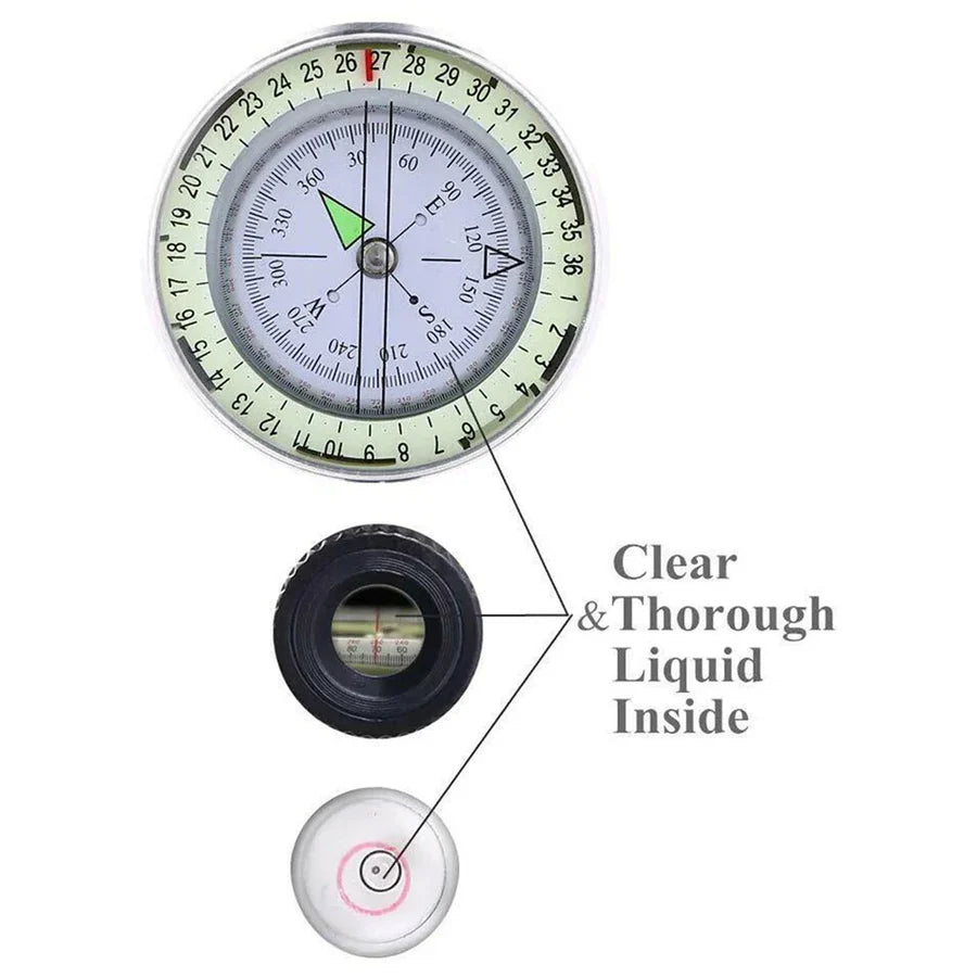 High Precision Military Lensatic Compass – Reliable Outdoor Navigation | AwamiImport.com