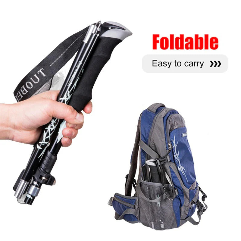 High-Quality Foldable Hiking Stick – Lightweight & Durable Trekking Pole | AwamiImport.com