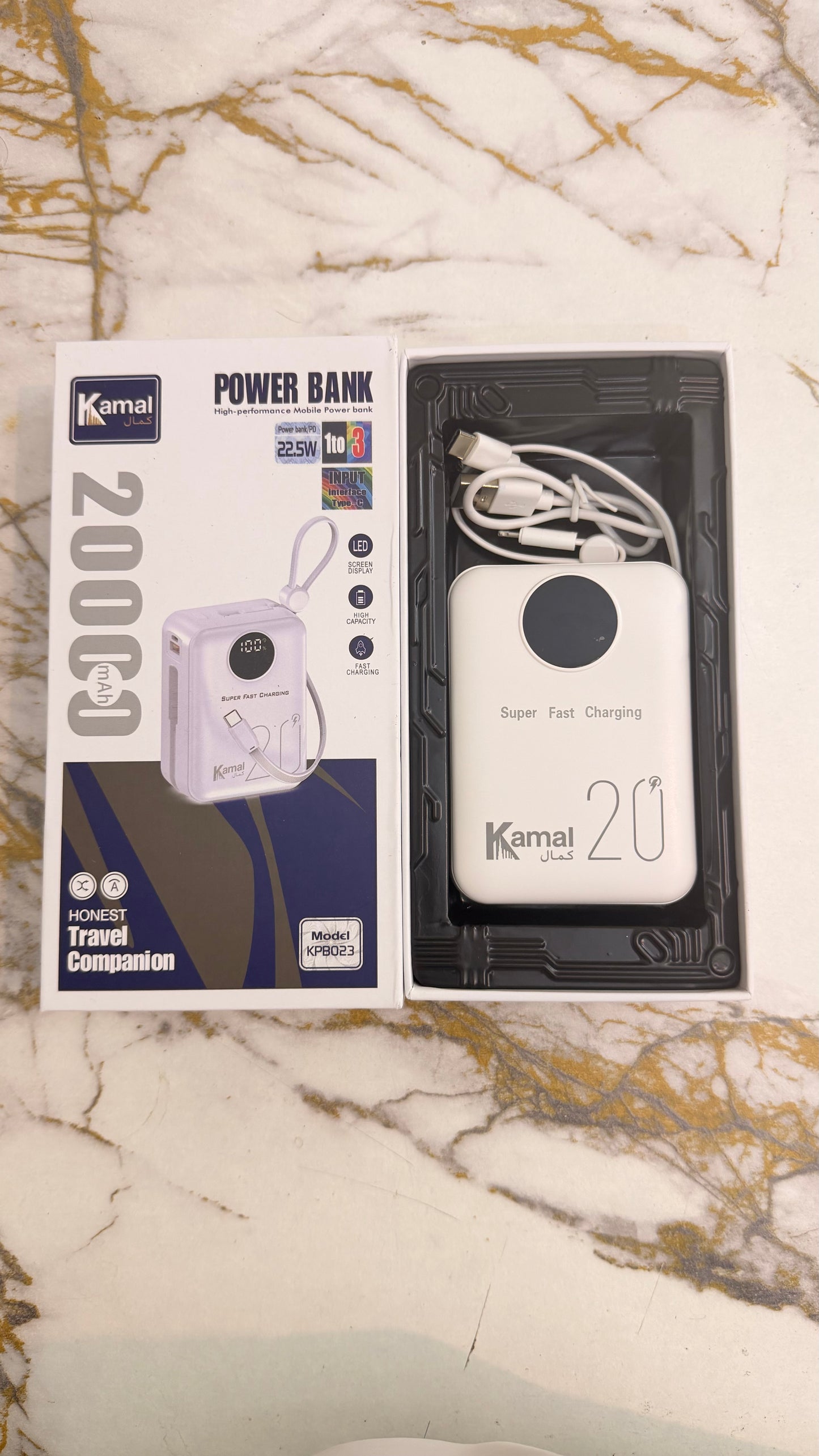 Kamal 88W Digital Super Fast Charging Power Bank|20000 MAH KPB-023 | made in Dubai 🇦🇪
