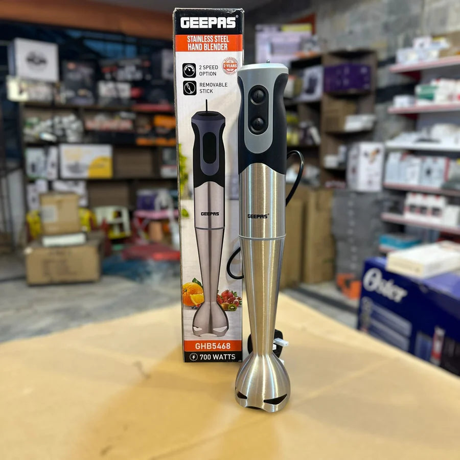 Geepas 700W Stainless Steel Hand Blender-5468| AwamiImport.com