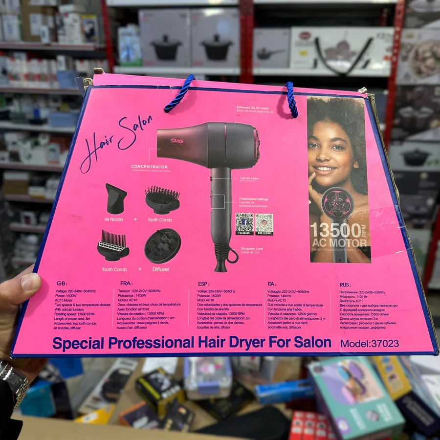 DSP Professional Hair Dryer 37023 – Powerful Salon-Grade Styling Tool | AwamiImport.com