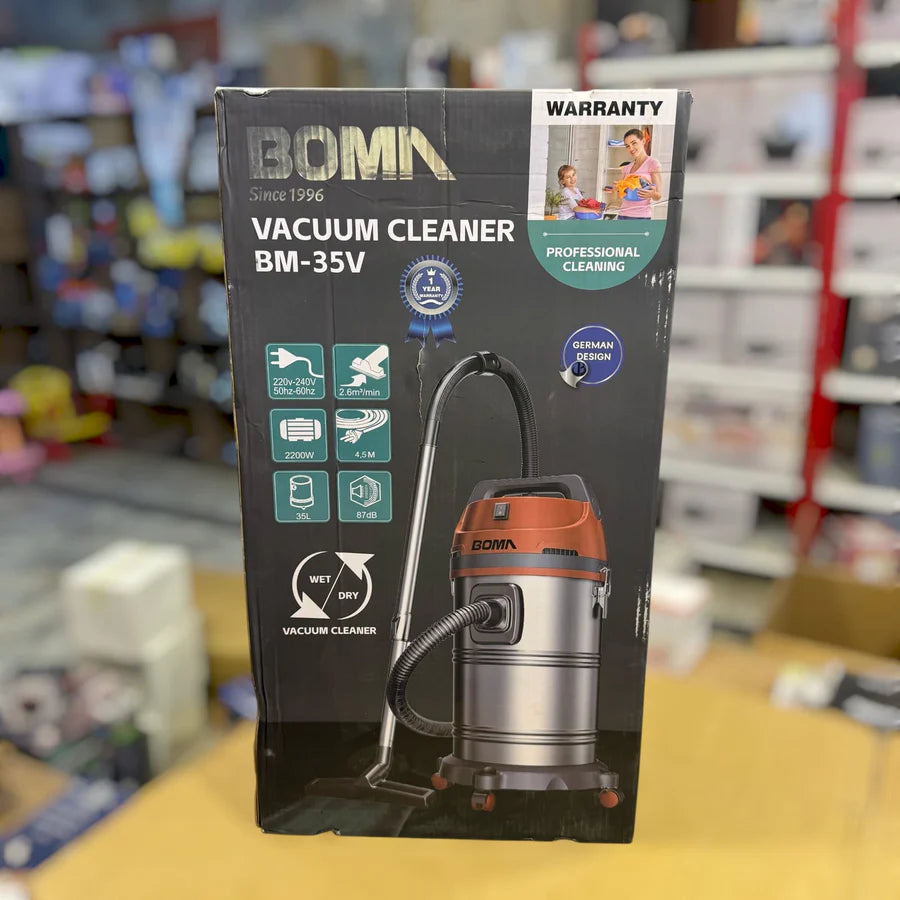 BOMA BM-35V Wet & Dry Vacuum Cleaner – Heavy-Duty 35L Suction Power | AwamiImport.com