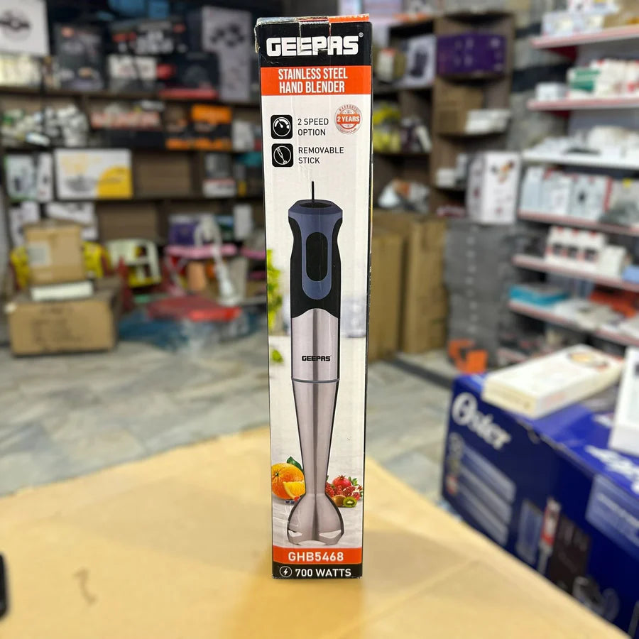 Geepas 700W Stainless Steel Hand Blender-5468| AwamiImport.com