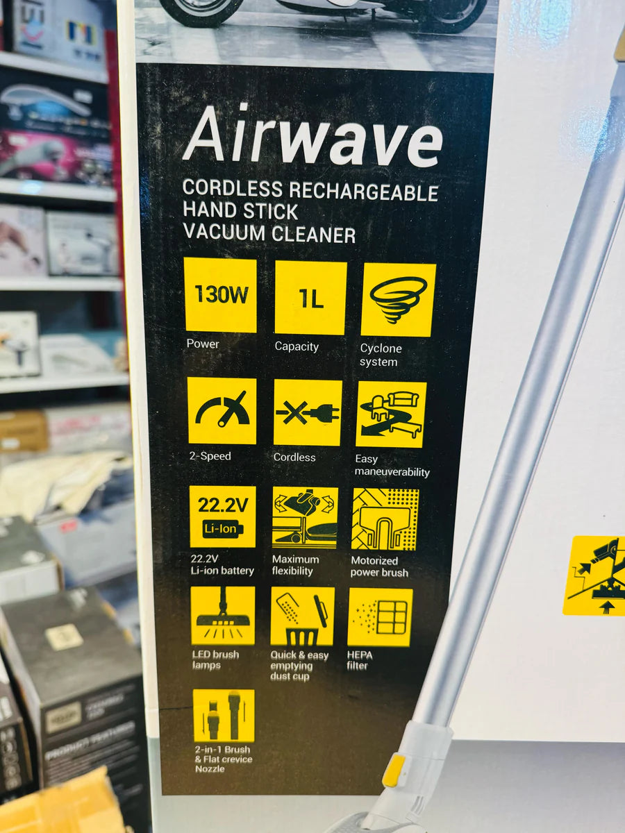 Zanussi Airwave Cordless Vacuum Cleaner – Powerful Rechargeable Stick Cleaner | AwamiImport.com