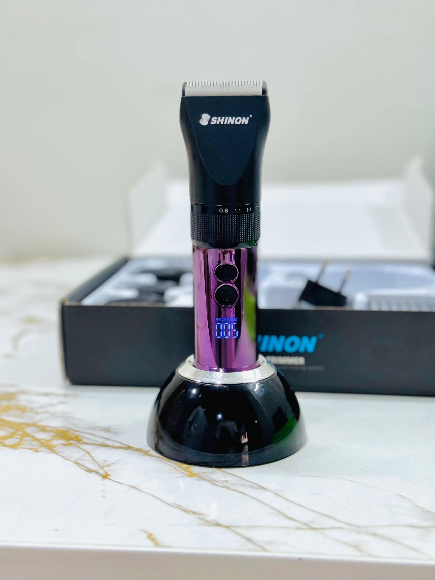 Shinon SH-7627 Hair Trimmer – Lithium Battery, 240 Min Use per Charge | AwamiImport.com