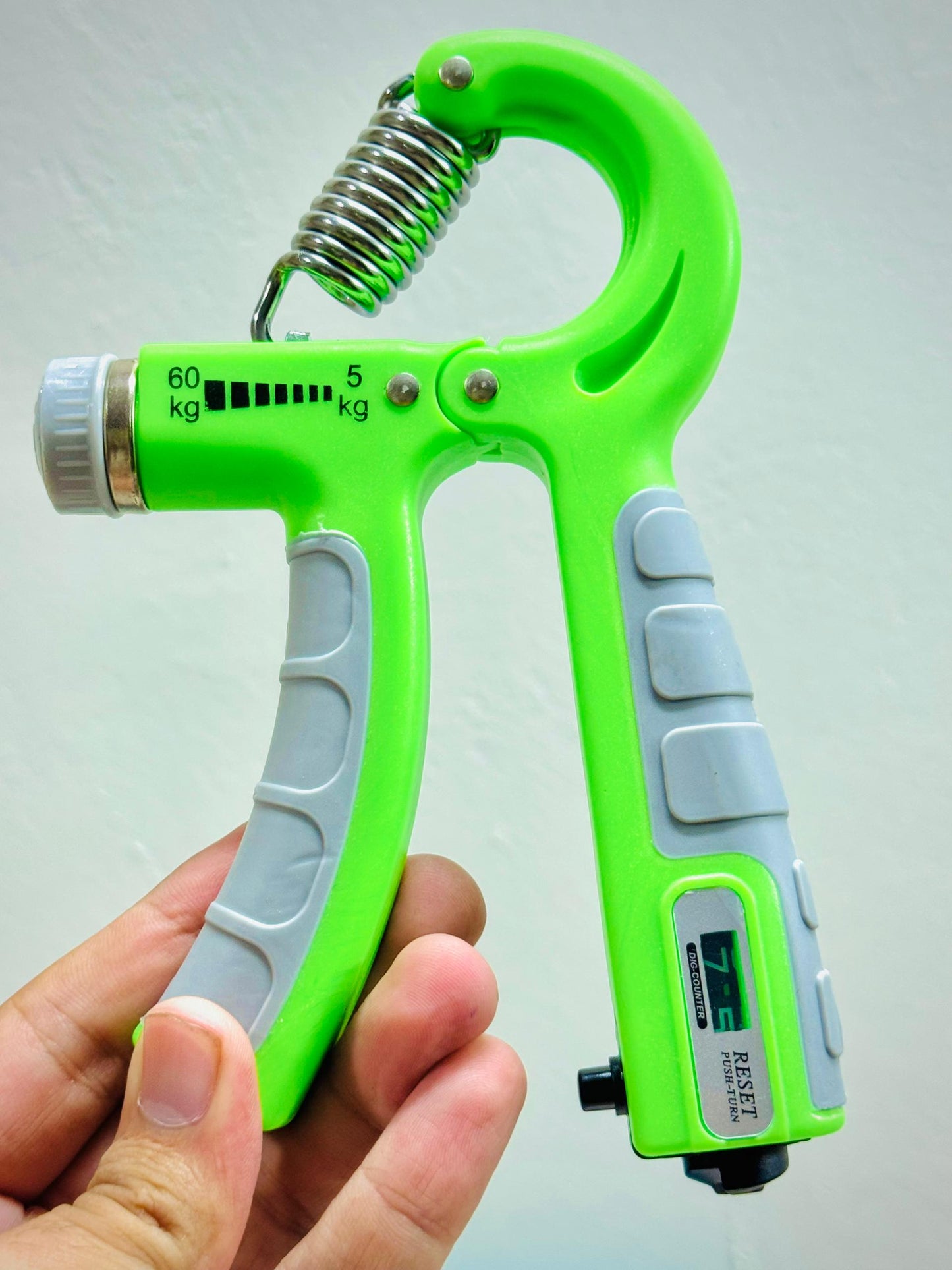 Imported Adjustable Hand Gripper (5–60kg) with Automatic Counting & Non-Slip Grip | AwamiImport.com
