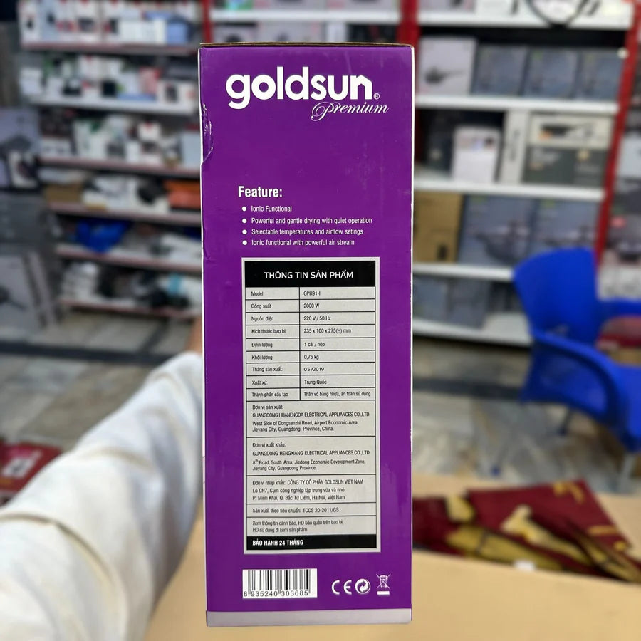 Goldsun GPH91-I Professional Hair Dryer – Fast Drying & Salon Styling | AwamiImport.com