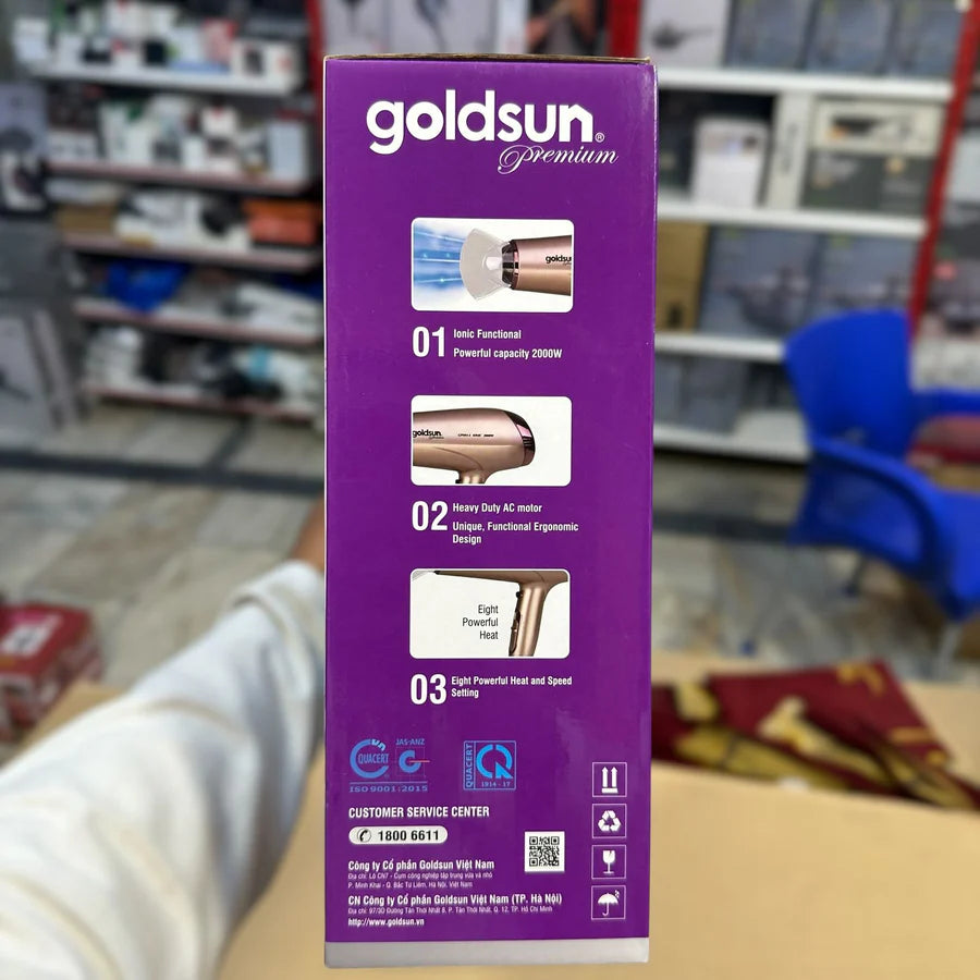 Goldsun GPH91-I Professional Hair Dryer – Fast Drying & Salon Styling | AwamiImport.com
