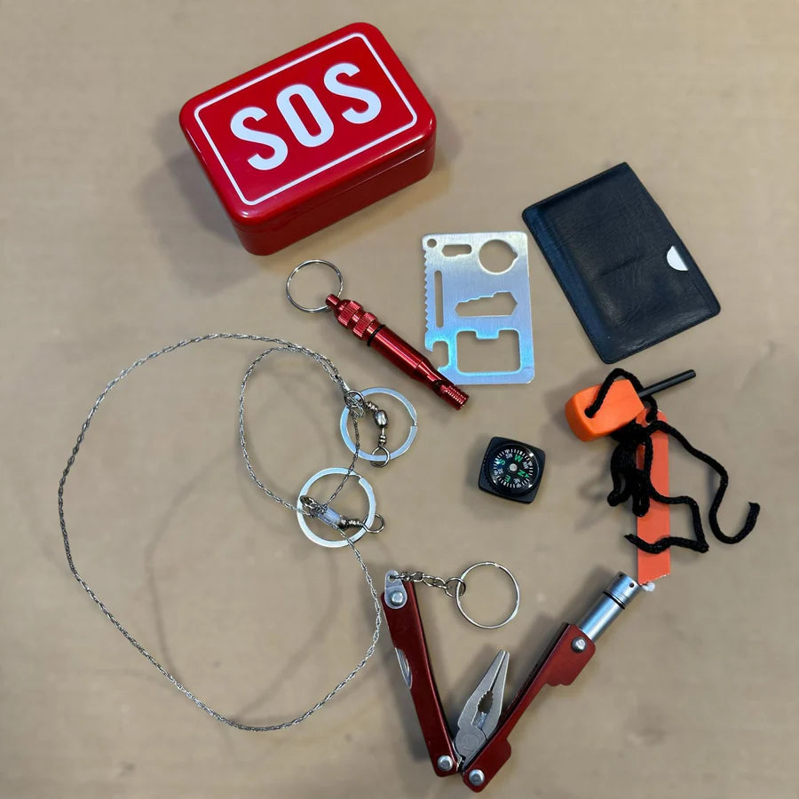 Pocket Mini SOS Survival Kit Box – Essential Outdoor Emergency Gear | AwamiImport.com