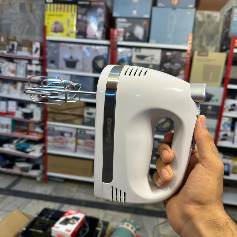 Geepas GHM2002 Hand Mixer – 5-Speed Beater with Turbo Boost | AwamiImport.com