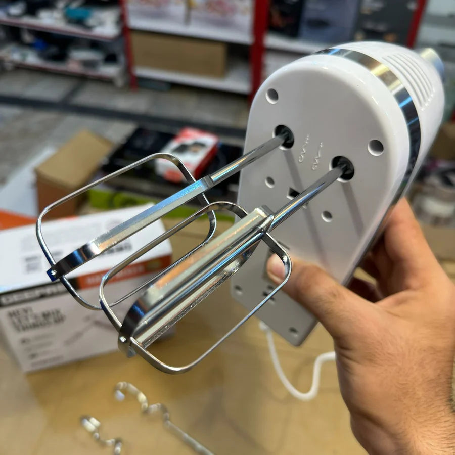 Geepas GHM2002 Hand Mixer – 5-Speed Beater with Turbo Boost | AwamiImport.com