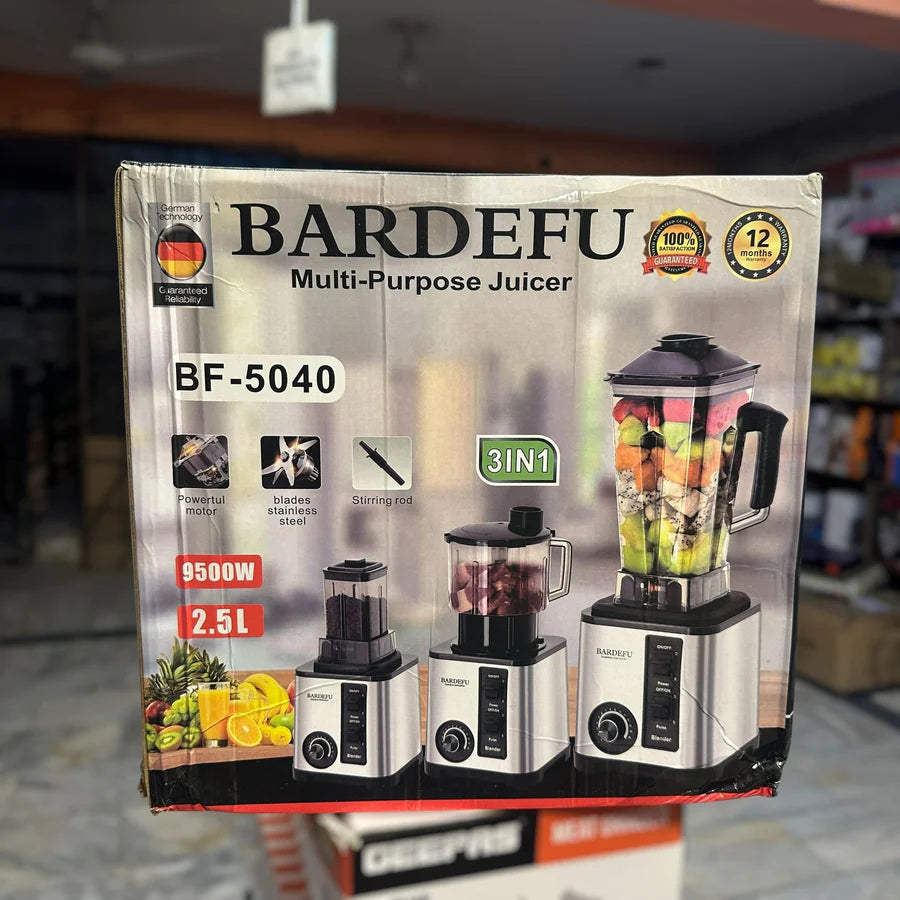 Bardefu 3-in-1 BF-5040 Blender, Chopper & Grinder – Versatile Power | AwamiImport.com