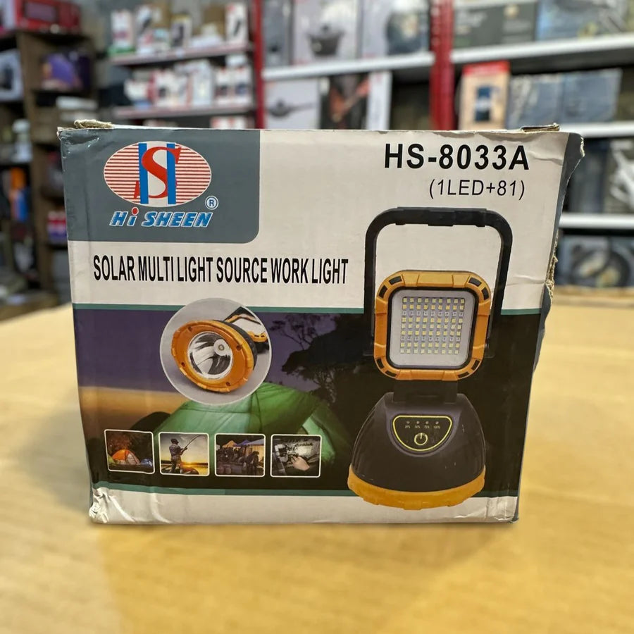 Solar Multi-Source Work Light HS-8033AB – Bright, Reliable Lighting | AwamiImport.com