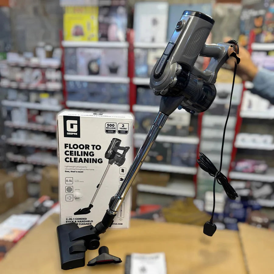 Geepas 2-in-1 Corded Stick & Handheld Vacuum Cleaner 19036 | AwamiImport.com