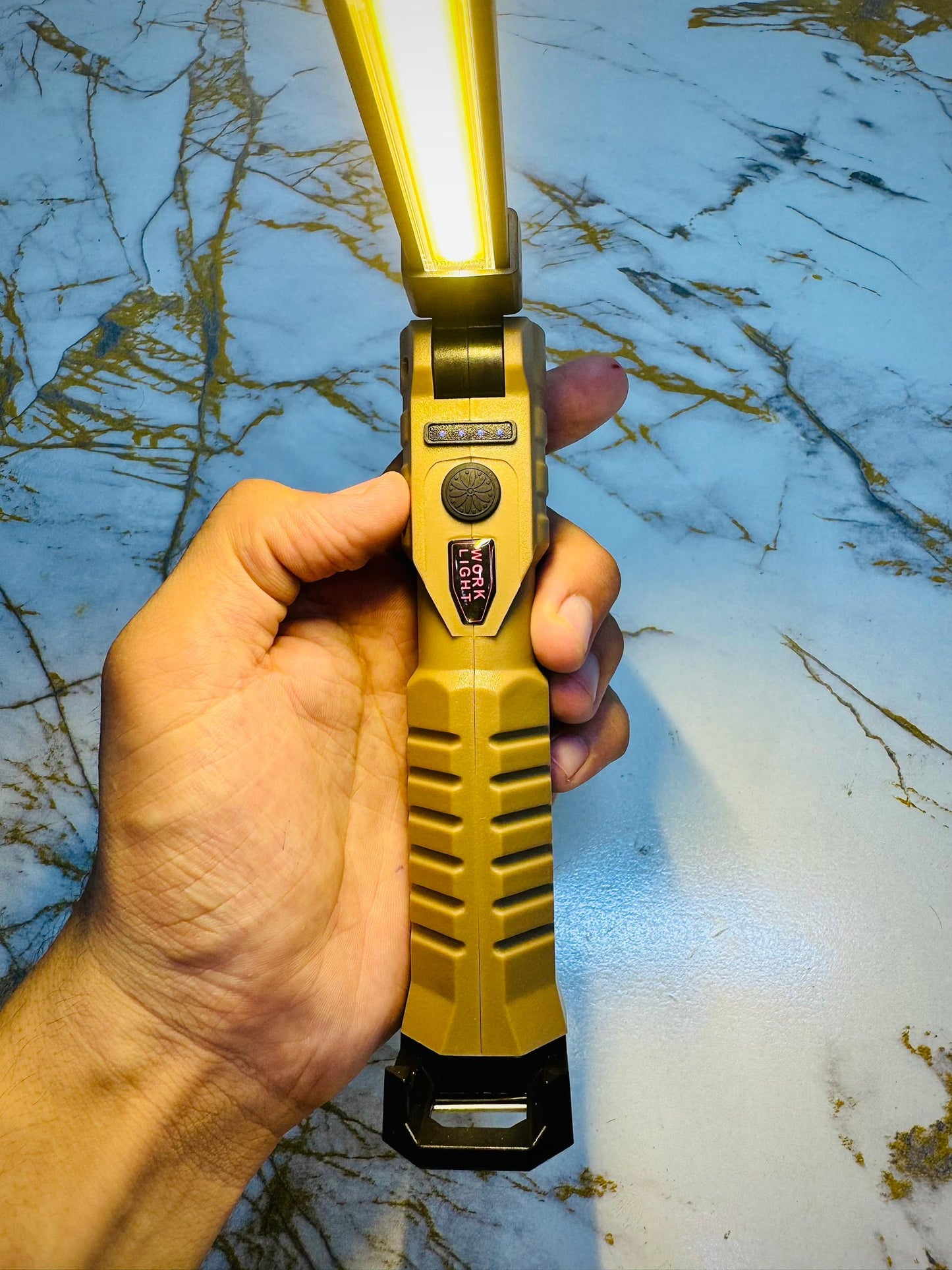 Magnetic LED Work Light & Flashlight – Heavy-Duty Rechargeable Torch ,STUDY LAMP