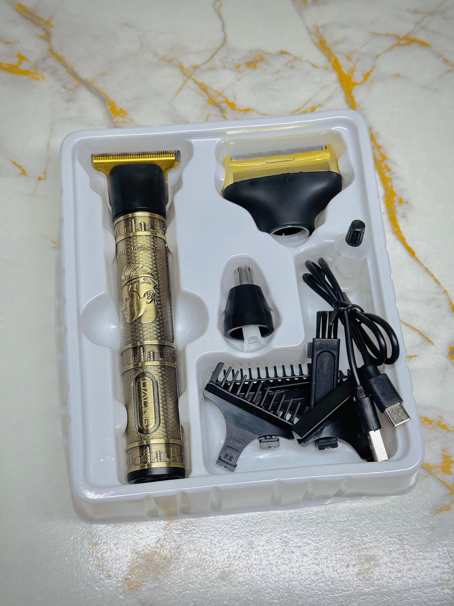 Daling 3-in-1 Grooming Kit – Rechargeable Clipper + Trimmer| AwamiImport.com