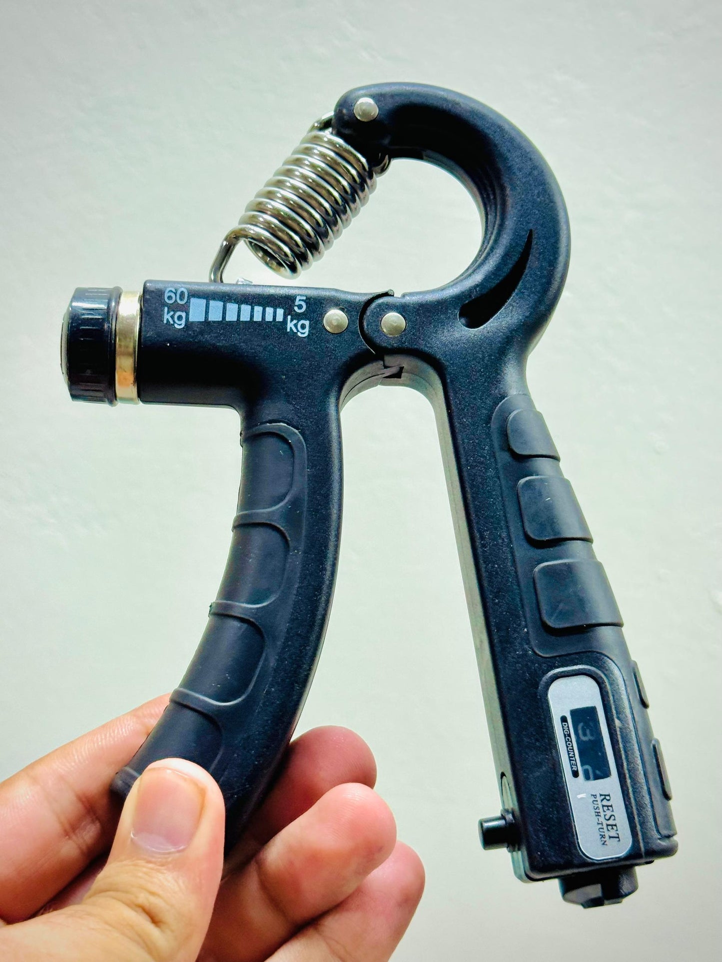 Imported Adjustable Hand Gripper (5–60kg) with Automatic Counting & Non-Slip Grip | AwamiImport.com