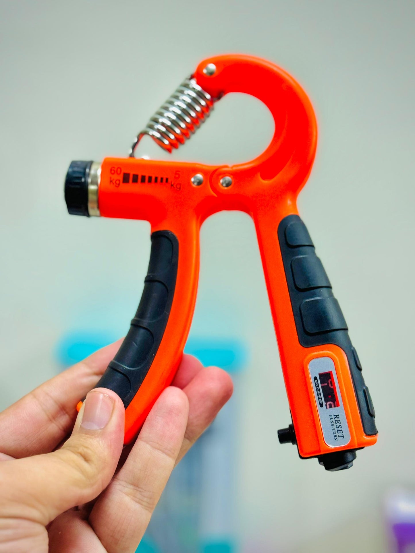 Imported Adjustable Hand Gripper (5–60kg) with Automatic Counting & Non-Slip Grip | AwamiImport.com