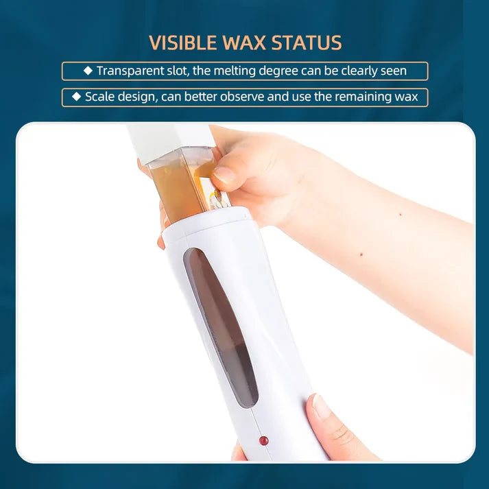 3-in-1 Hot Wax Heater Kit with Roll-On Cartridge | + FREE Refill & Wax Strips