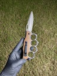 Derespina 2-in-1 USA Knuckle Knife – Folding Tactical Grip Knife |