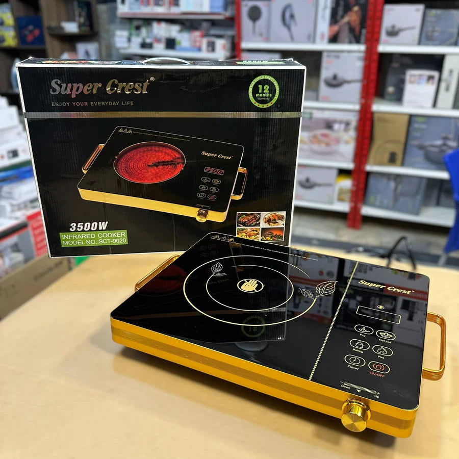 Super Crest SCT-9020 Hot Plate – Fast Heating & Durable Cooking Solution | AwamiImport.com