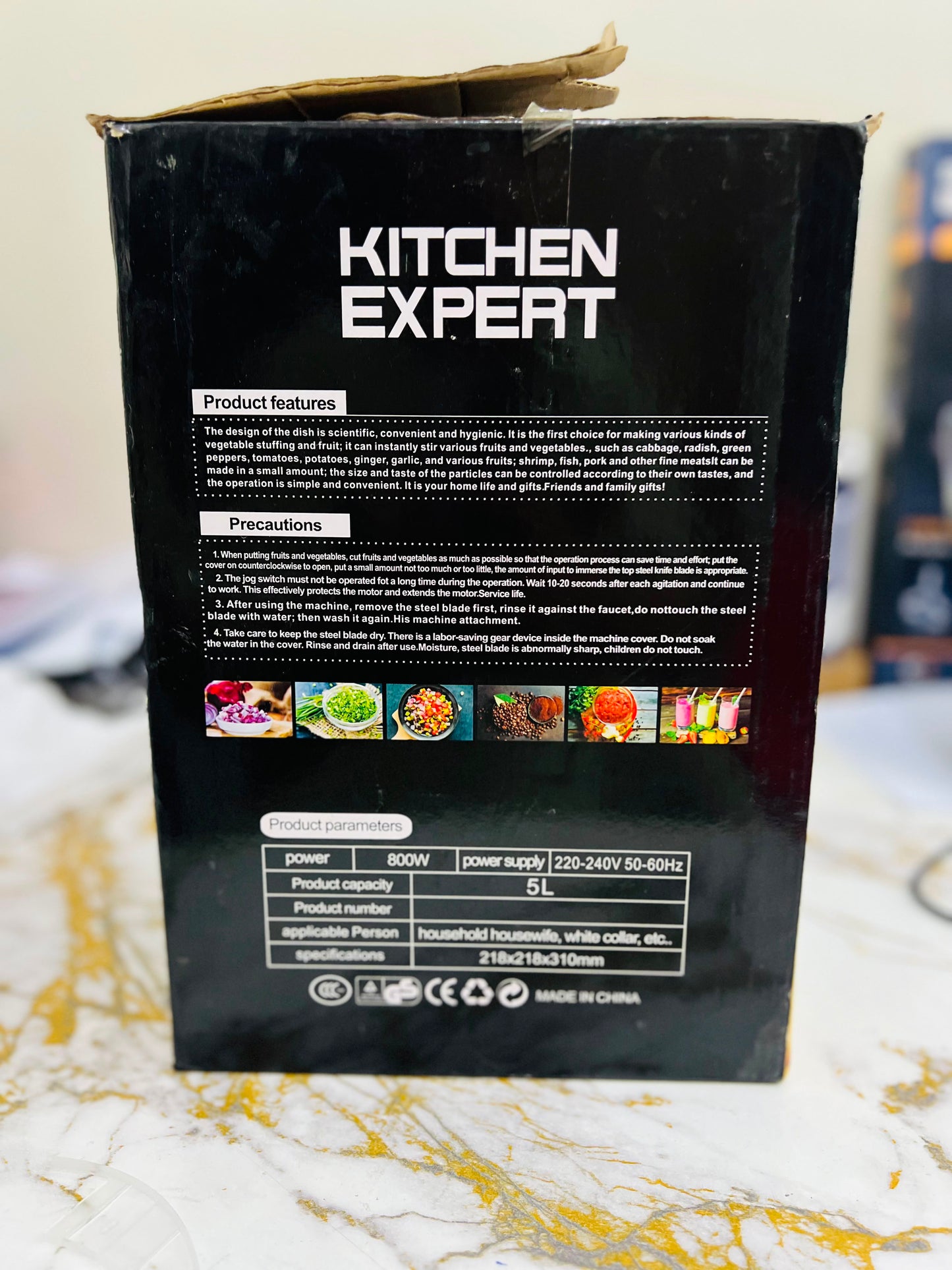Kitchen Expert 5L Electric Chopper 800W – Heavy Duty Machine |
