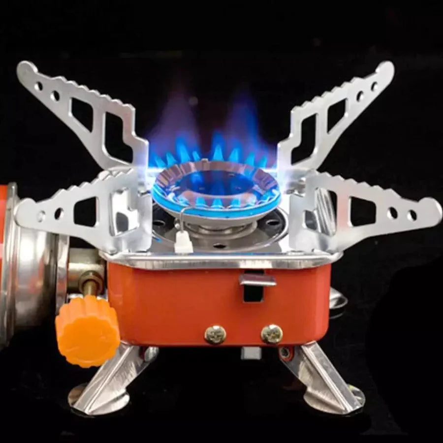 Small Portable Camping Stove With Butane Bottle  [ AwamiImport.com