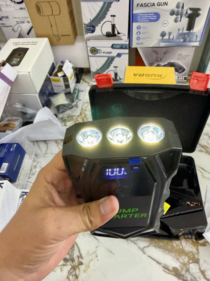 2000A Peak Car Jump Starter & Power Bank with LED Light
