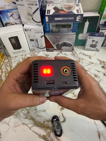 3-in-1 1000A Tyre inflator 36 psi+ Car Jump Starter + power bank  – 12V Battery Booster & 60W Power Bank | AwamiImport.com