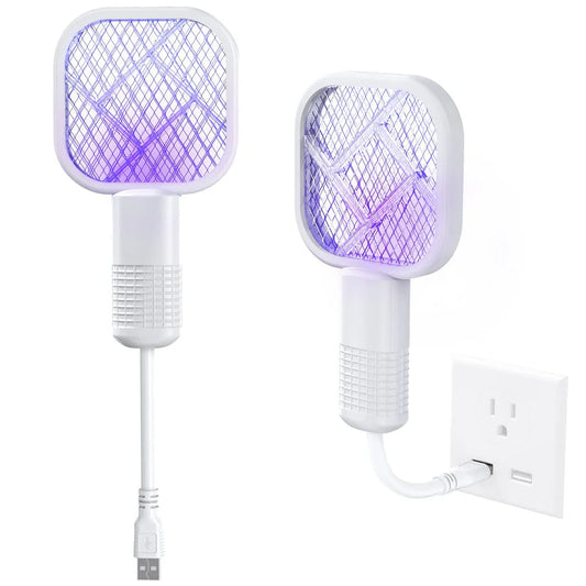 Mosquito Killer Racket Lamp – Pocket Size USB Rechargeable 2-in-1 Device |