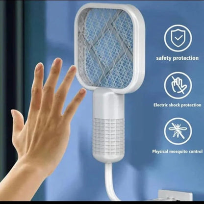 Mosquito Killer Racket Lamp – Pocket Size USB Rechargeable 2-in-1 Device |