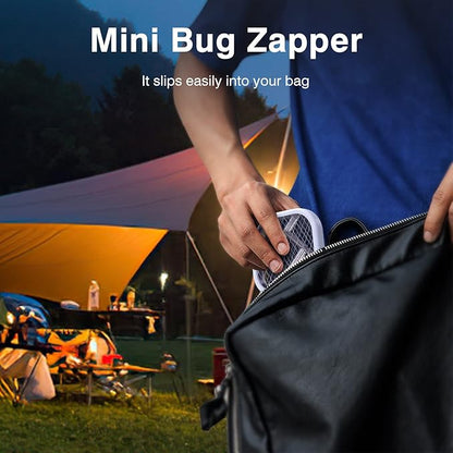 Mosquito Killer Racket Lamp – Pocket Size USB Rechargeable 2-in-1 Device |