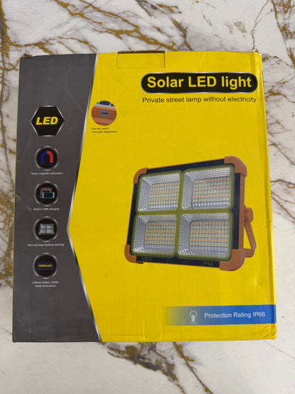 Solar LED Magnetic Street Light – 12000mAh Battery | 7–10 Hours Backup Outdoor Security Lamp