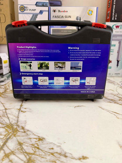 2000A Peak Car Jump Starter & Power Bank with LED Light