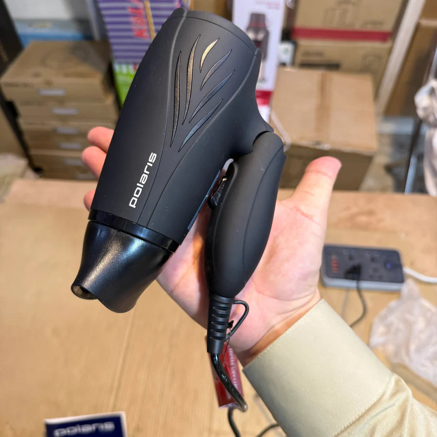 Polaris Switzerland Foldable Hair Dryer – Compact, Powerful & Travel-Friendly | AwamiImport.com