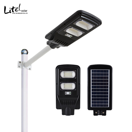 60W Solar LED Street Light – Motion Sensor Outdoor Waterproof Lamp with Remote |