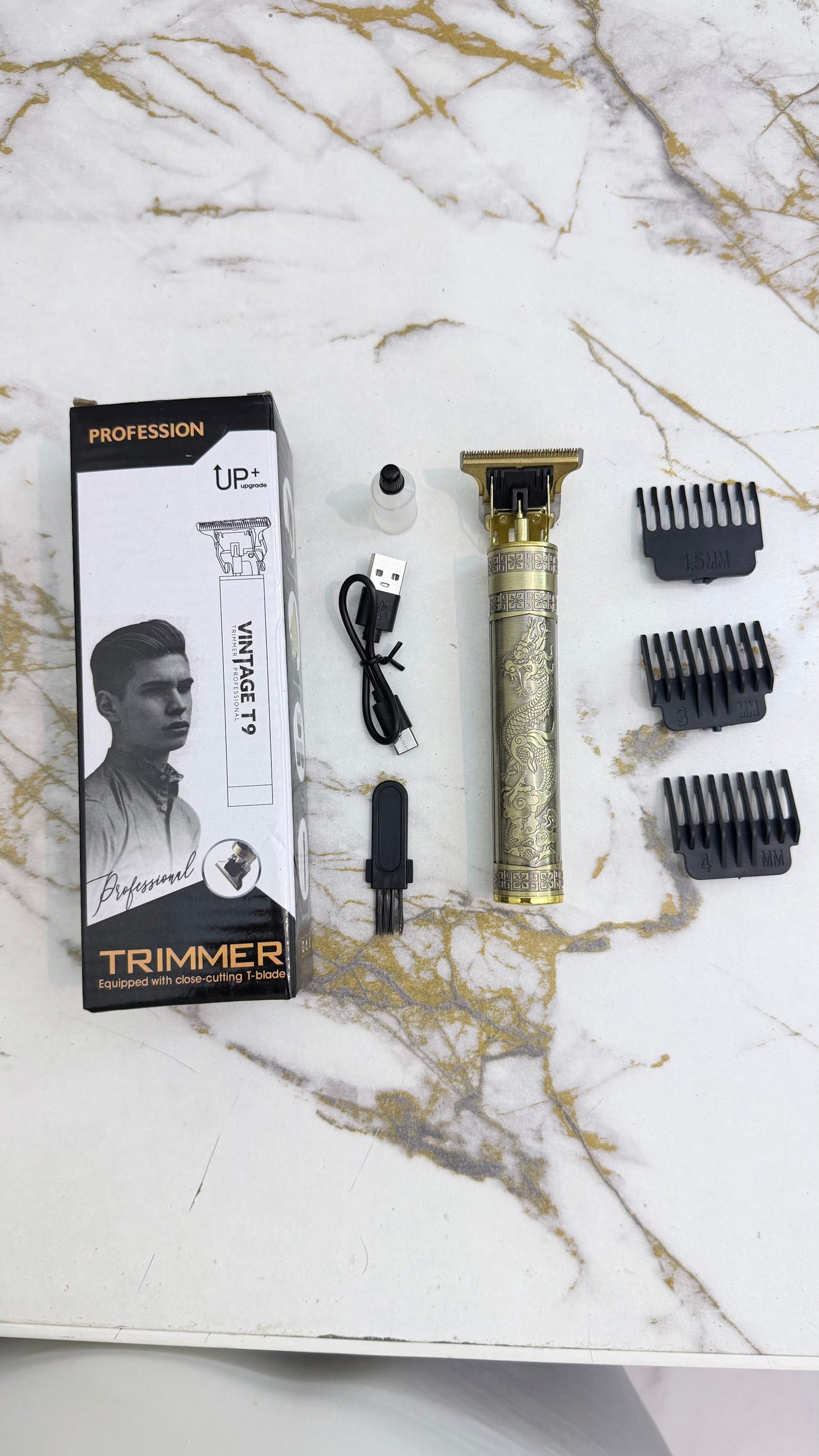 Professional T9 Hair Trimmer  -Gap Beard & Hair Cutting Machine– Rechargeable Zero Trimming Machine
