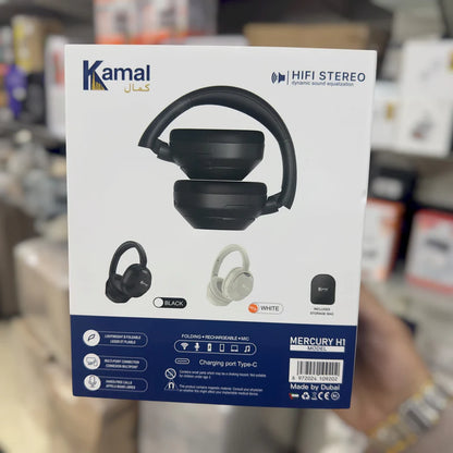 Kamal Mercury H1 Wireless Gaming Headphones – 20 Hour Playtime, Bass Boost & Type-C Charging |