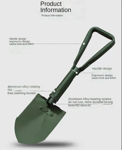 Heavy-Duty Foldable Camping Shovel – Compact & Multi-Purpose Tool [AwamiImport.com