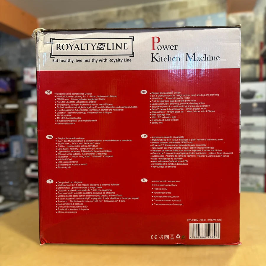 Royalty Line 7.5L 3-in-1 Stand Mixer & Kitchen Machine| AwamiImport.com