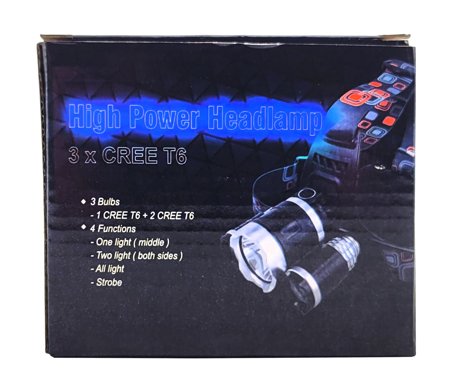 High Power 3x CREE T6 LED Head Lamp with 2x 18650 Rechargeable Batteries – Ultra Bright Head Torch | AwamiImport.com