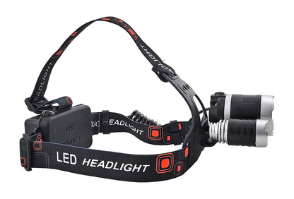 High Power 3x CREE T6 LED Head Lamp with 2x 18650 Rechargeable Batteries – Ultra Bright Head Torch | AwamiImport.com