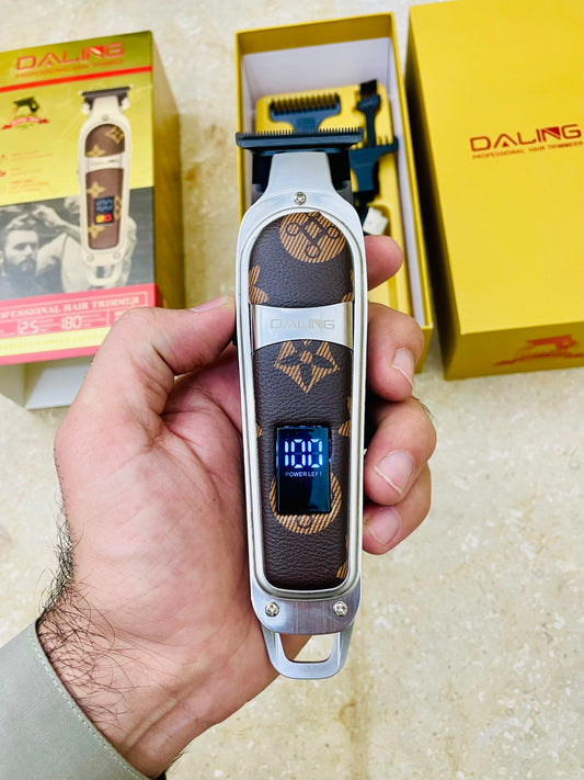 Daling DL-0058 Rechargeable Hair Trimmer – 180 Min Runtime, Digital Display ✂️⚡