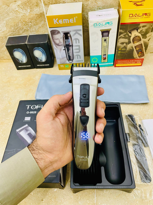 Tofuls G-9928 Digital Trimmer – 0.5–18mm, 180 Min Runtime ✂️⚡