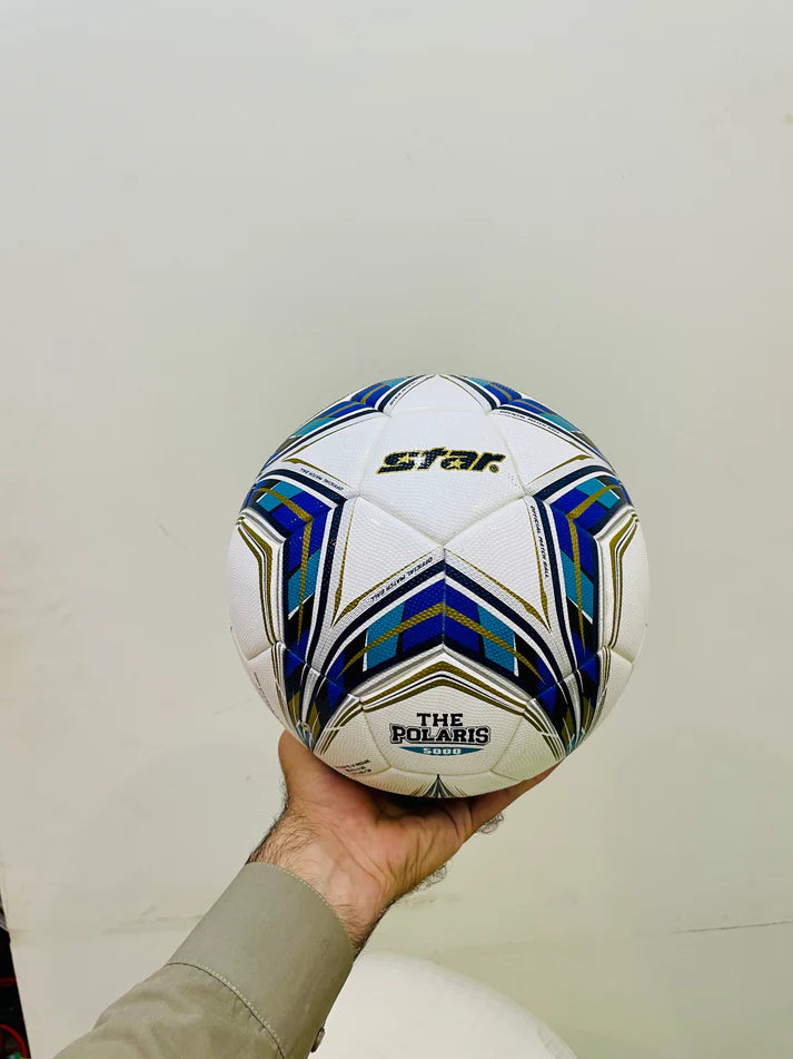 Premium Star Polaris 2000 FIFA-Approved |Size 5 |Tubeless Football