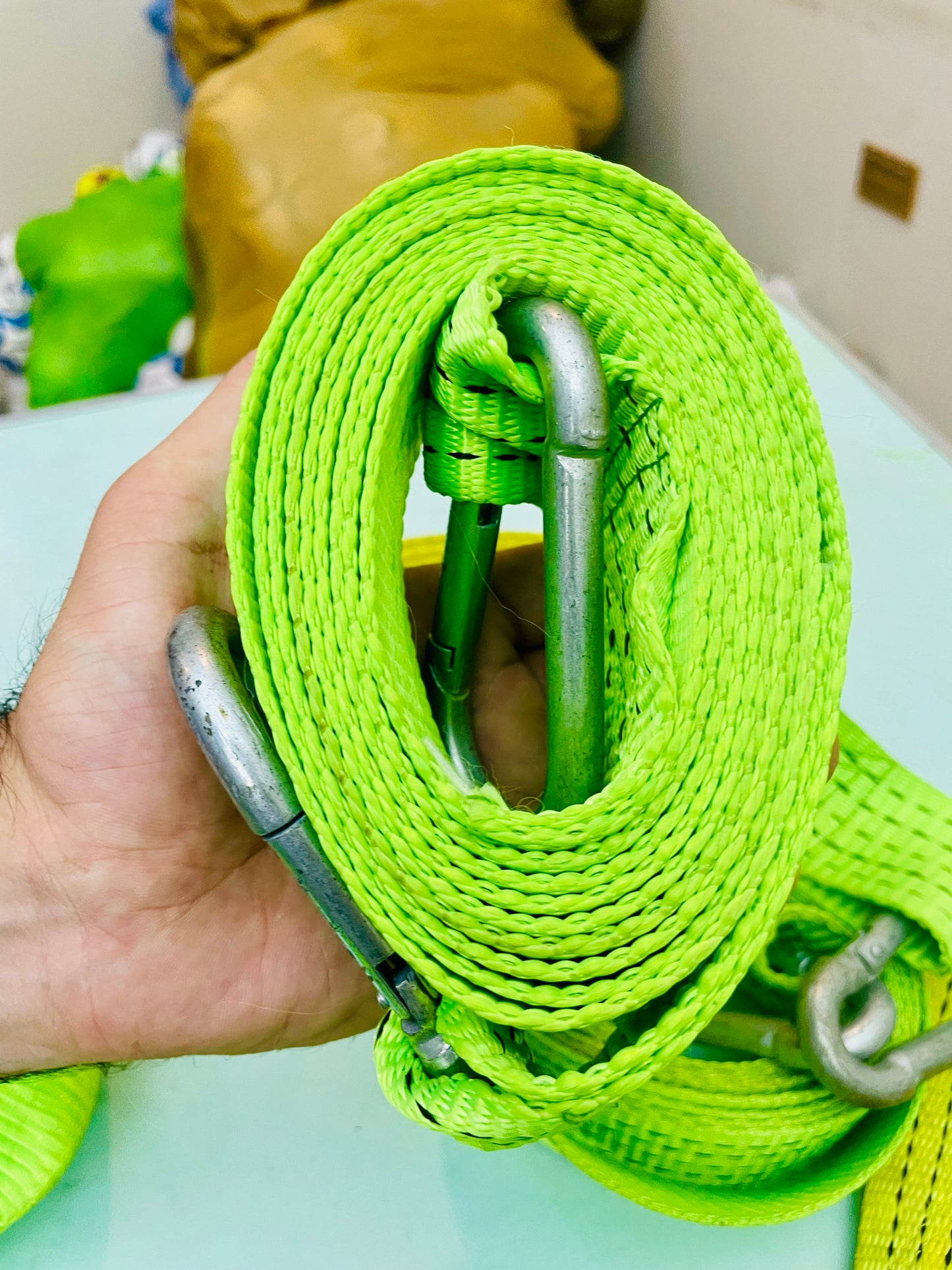 9ft Heavy-Duty Two-Chain  Cable with Dual Steel Hooks | AwamiImport.com